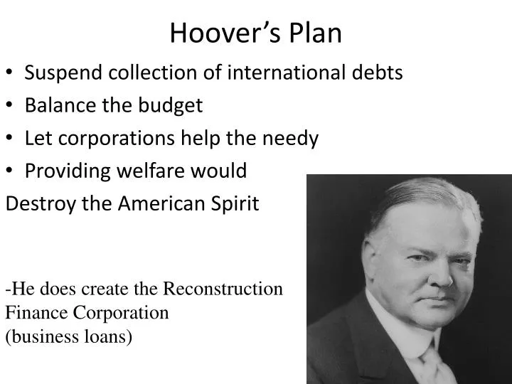 hoover s plan