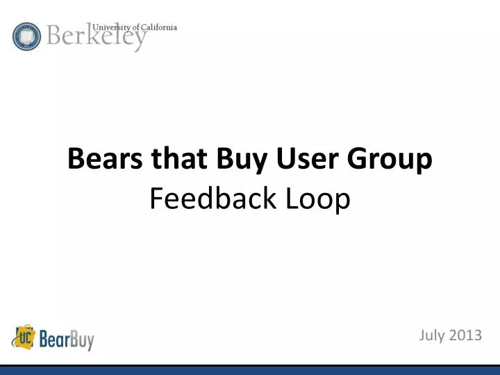 bears that buy user group feedback loop