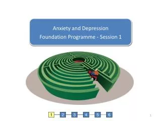 Anxiety and Depression Foundation Programme - Session 1