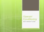 Operant Conditioning - slide 1