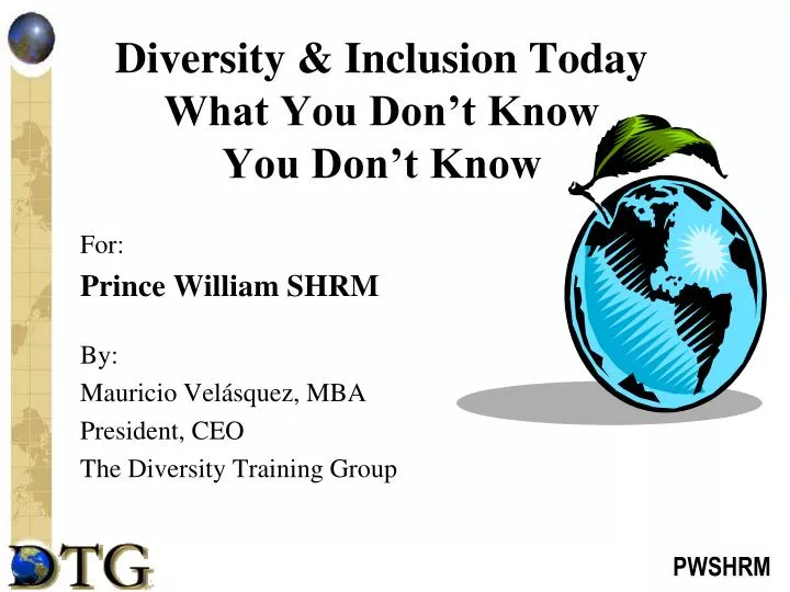 diversity inclusion today what you don t know you don t know
