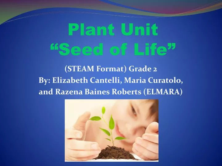 plant unit seed of life