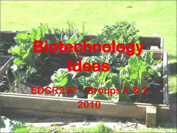 biotechnology ideas