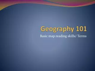 Geography 101