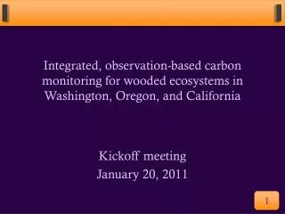 Integrated, observation-based carbon monitoring for wooded ecosystems in Washington, Oregon, and California