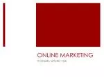 ONLINE MARKETING - slide 1