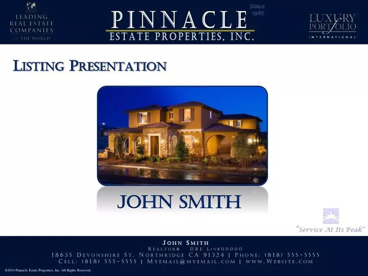 listing presentation