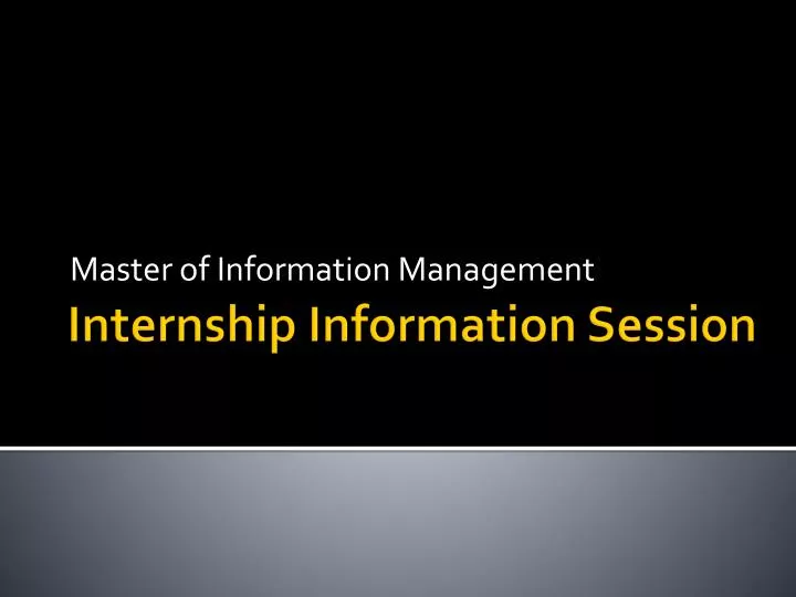 master of information management