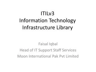 ITILv3 Information Technology Infrastructure Library