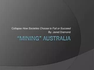 “Mining” Australia