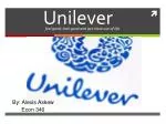 Unilever - slide 1