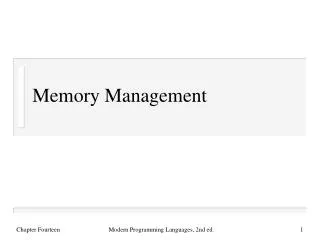 memory management