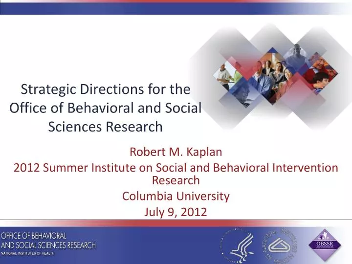 strategic directions for the office of behavioral and social sciences research