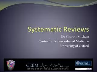 Systematic Reviews