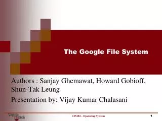 The Google File System