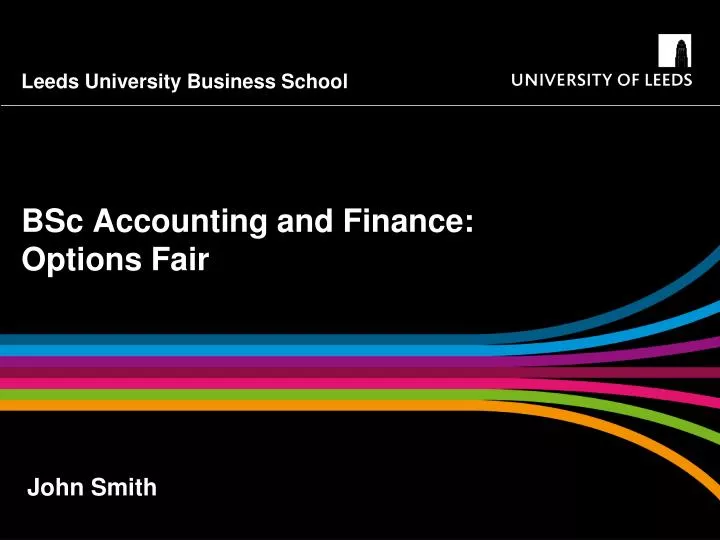 bsc accounting and finance options fair