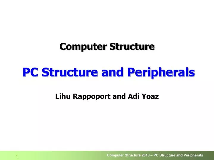 computer structure pc structure and peripherals