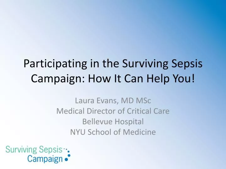 participating in the surviving sepsis campaign how it can help you