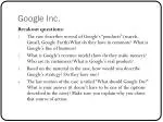 Google Inc. - slide 1