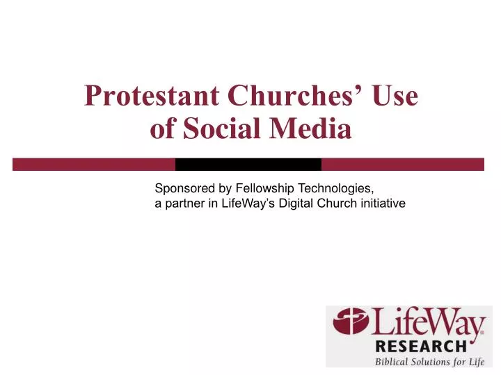 protestant churches use of social media