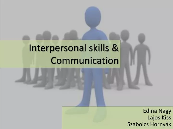 interpersonal skills communication