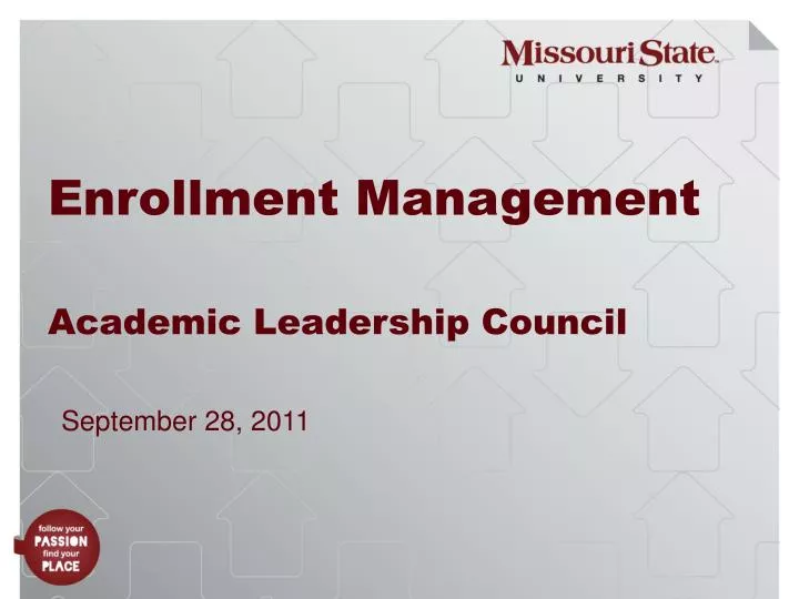 enrollment management academic leadership council