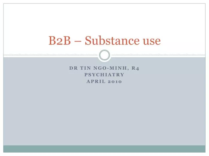 b2b substance use