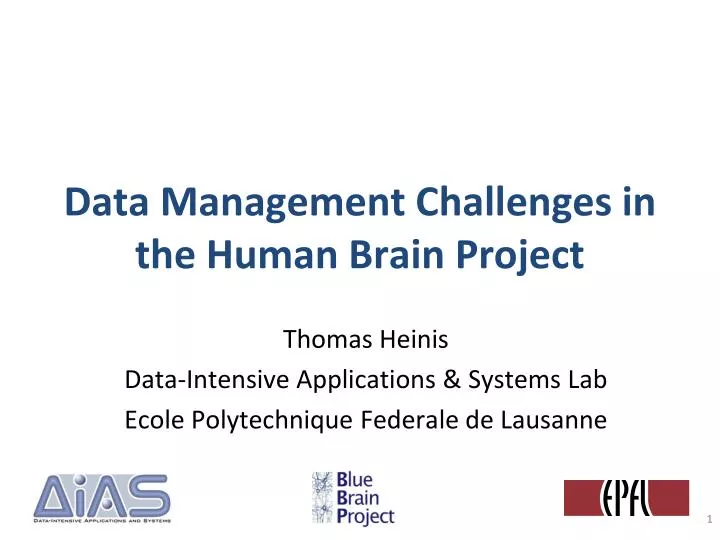 data management challenges in the human brain project