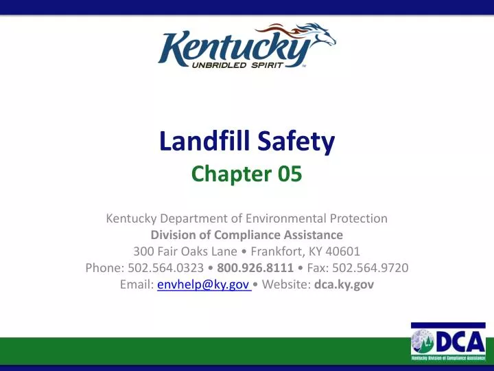 landfill safety chapter 05