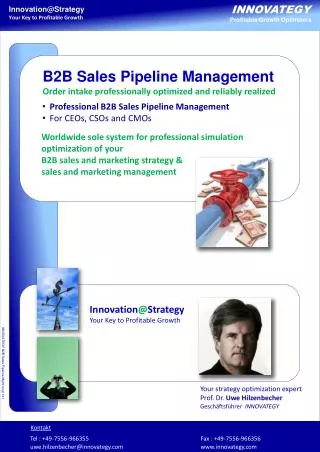 Professional B2B Sales Pipeline Management For CEOs, CSOs and CMOs