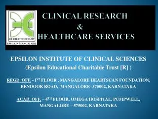 CLINICAL RESEARCH &amp; HEALTHCARE SERVICES