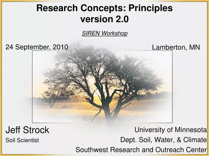 research concepts principles version 2 0