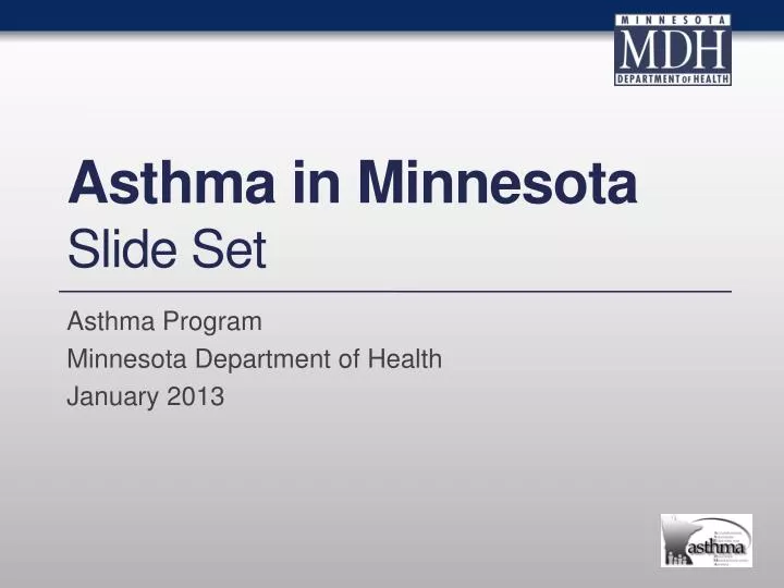 asthma in minnesota slide set