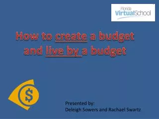 How to create a budget and live by a budget