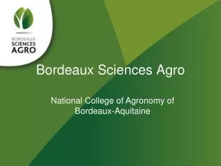 Bordeaux Sciences Agro