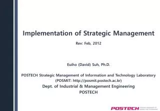 Implementation of Strategic Management