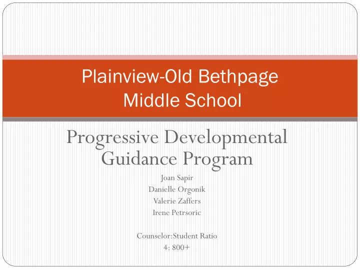 plainview old bethpage middle school