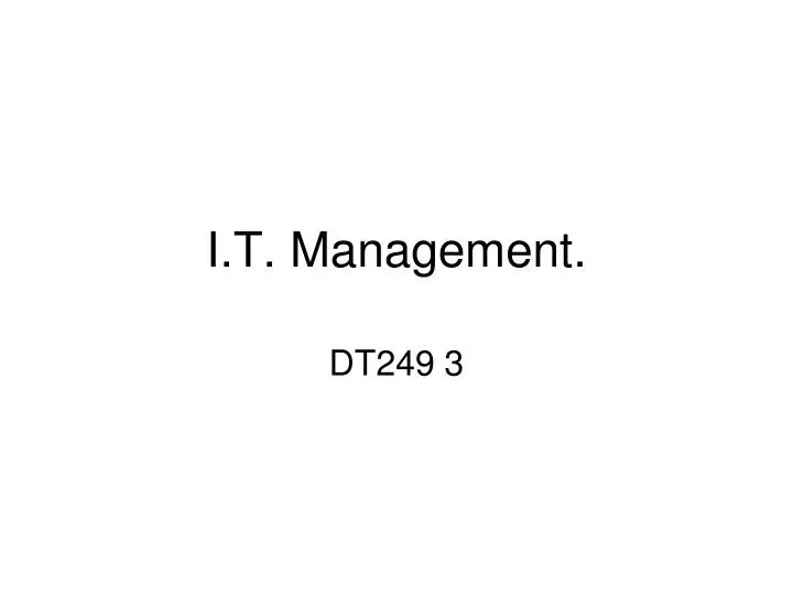 i t management