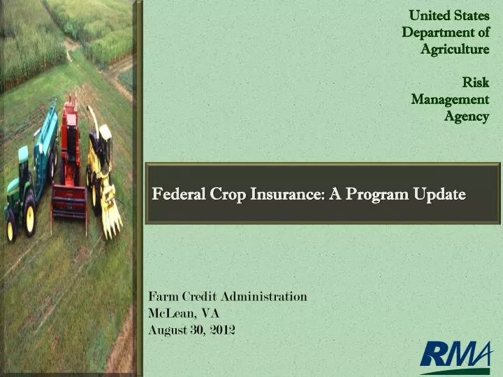 federal crop insurance a program update