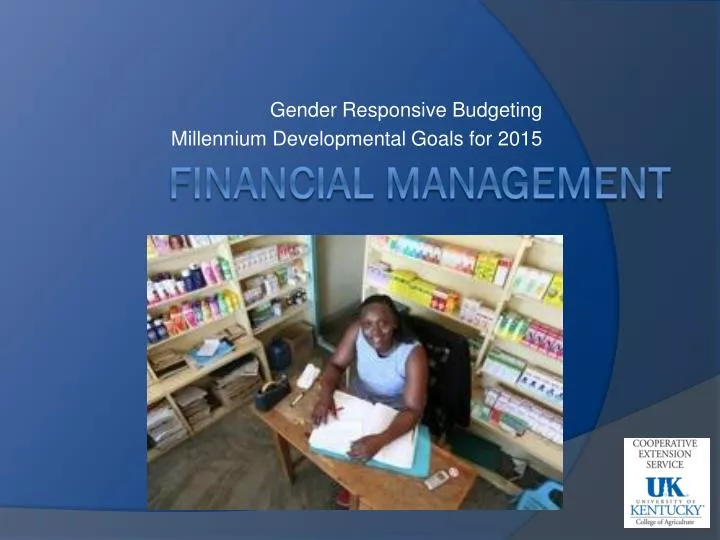 gender responsive budgeting millennium developmental goals for 2015