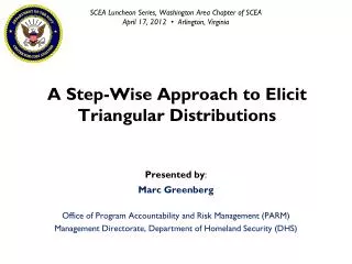 A Step-Wise Approach to Elicit Triangular Distributions