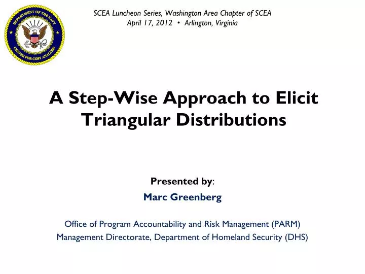 a step wise approach to elicit triangular distributions