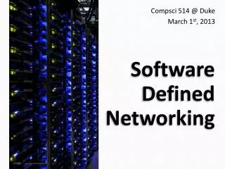 Software Defined Networking