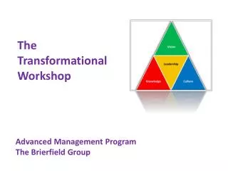 Advanced Management Program The Brierfield Group