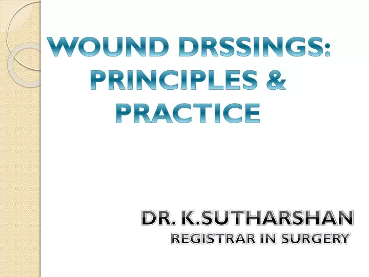 Surgical dressing (1) | PDF