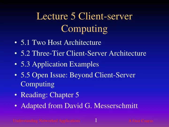 lecture 5 client server computing