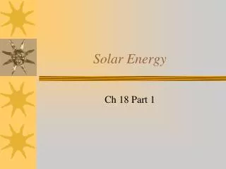 solar energy