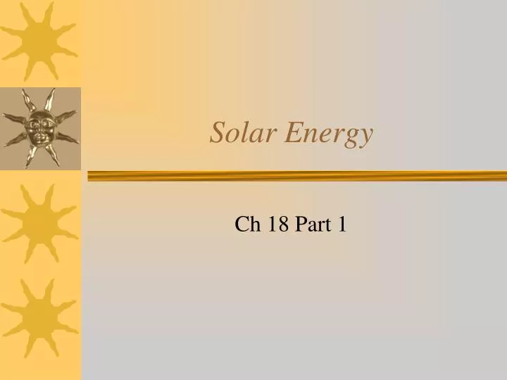 solar energy