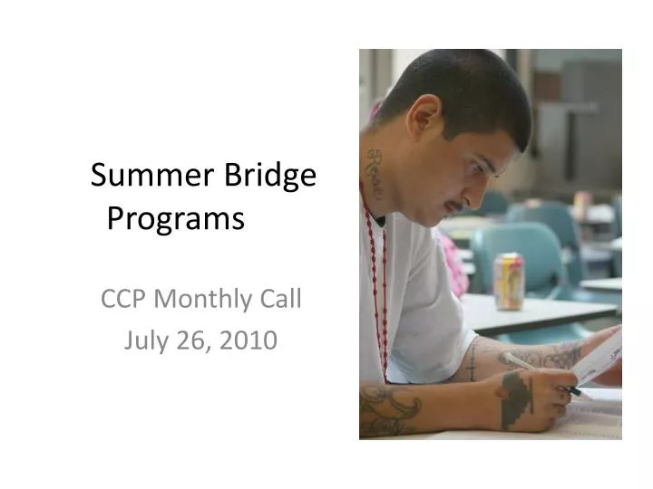 summer bridge programs