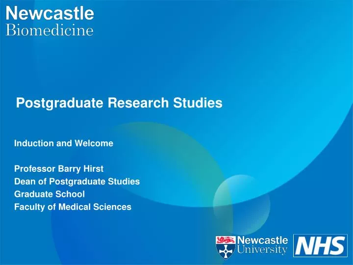 postgraduate research studies